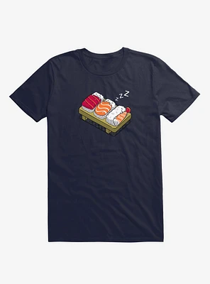 Sleeping Sushi Navy Blue T-Shirt