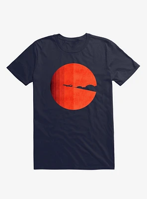 The Long Goodbye Plane Navy Blue T-Shirt