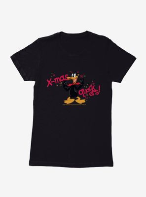 Looney Tunes Daffy Duck X-Mas Quackers Womens T-Shirt