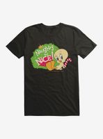 Looney Tunes Holiday Tweety Bird Naughty And Nice T-Shirt