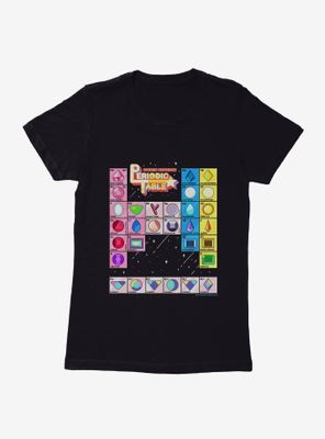 Steven Universe Periodic Gem Table Womens T-Shirt