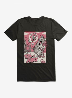 Tom And Jerry Picking Flowers T-Shirt