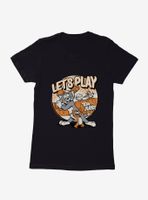 Tom And Jerry Let's Play Baseball Womens T-Shirt