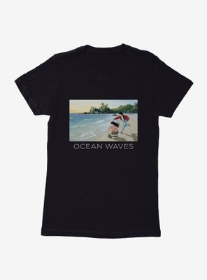 Studio Ghibli Ocean Waves Womens T-Shirt