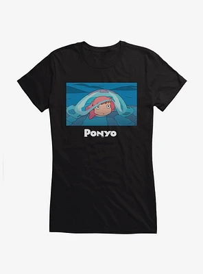 Studio Ghibli Ponyo Poster Art Girls T-Shirt