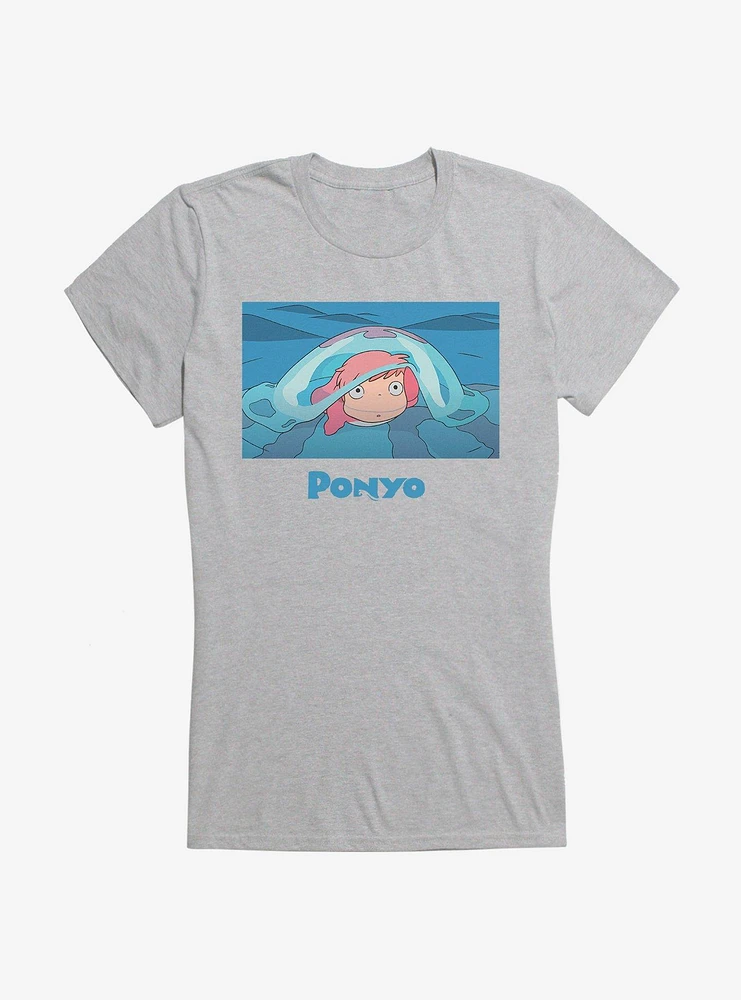 Studio Ghibli Ponyo Poster Art Girls T-Shirt