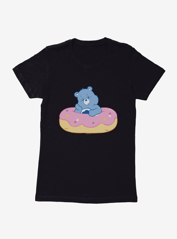 Care Bears Grumpy Bear Donut Womens T-Shirt