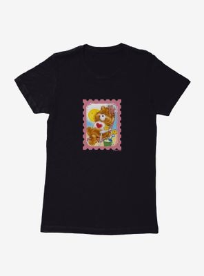 Care Bears Tenderheart Bear Stamp Womens T-Shirt