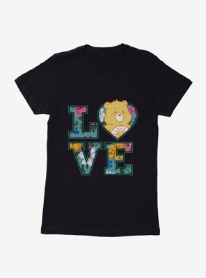 Care Bears Funshine Bear Love Script Womens T-Shirt