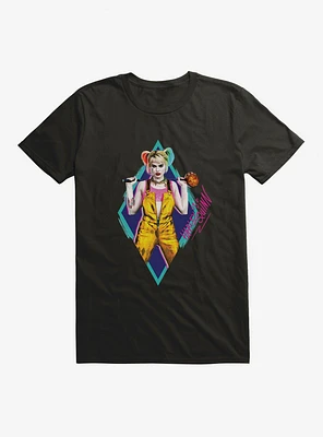 DC Comics Birds Of Prey Harley Quinn Neon Diamond T-Shirt