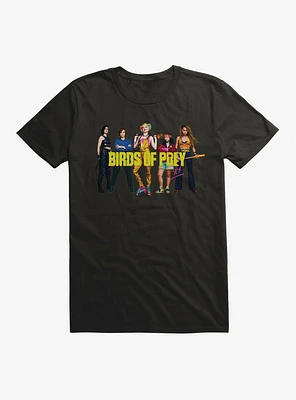 DC Comics Birds Of Prey Harley Quinn And Her Crew Black T-Shirt
