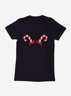 Emoji Holiday Icons Candy Cane Headband Womens T-Shirt