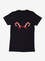 Emoji Holiday Icons Candy Cane Headband Womens T-Shirt