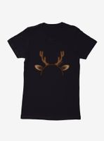 Emoji Holiday Icons Reindeer Headband Womens T-Shirt