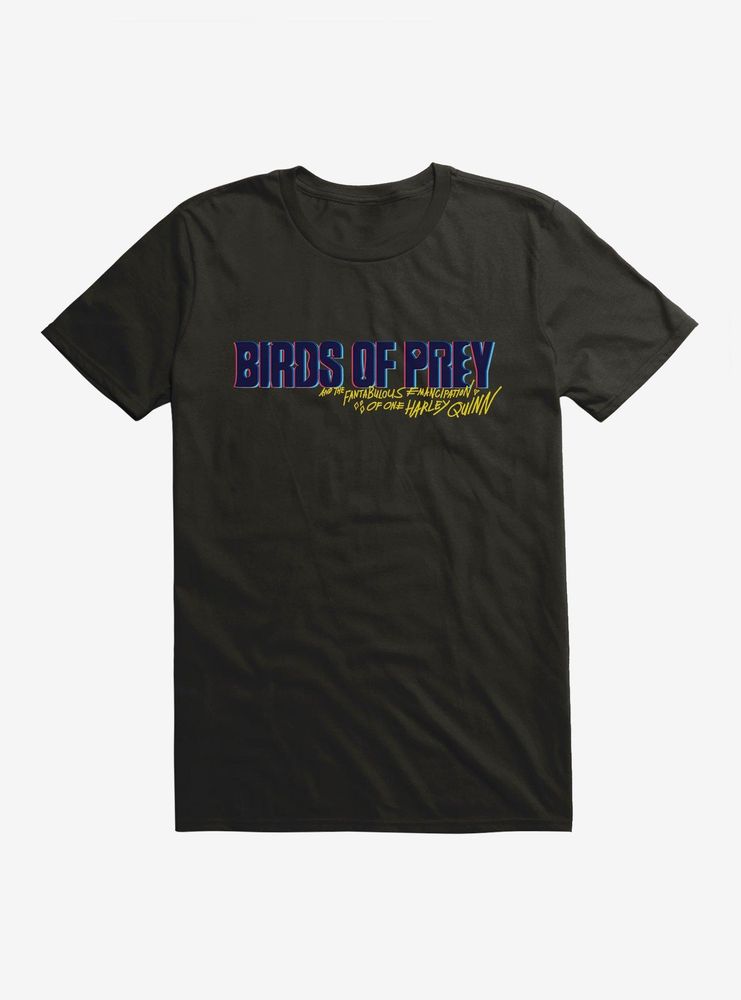 DC Comics Birds Of Prey Harley Quinn 3D Title T-Shirt