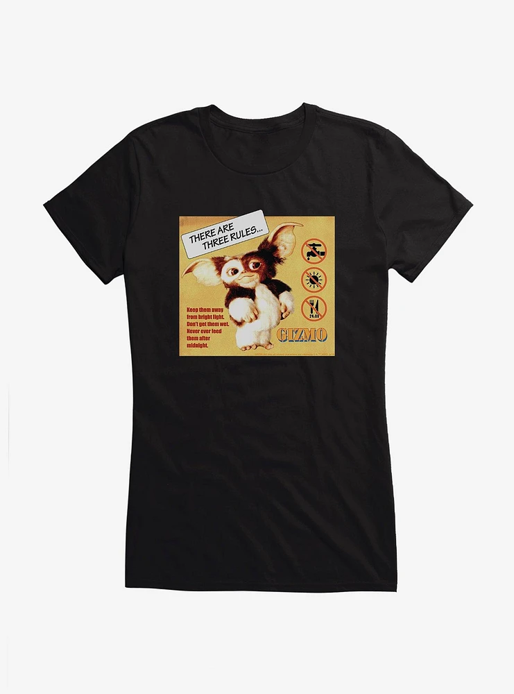 Gremlins Gizmo Rules Girls T-Shirt