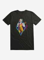 DC Comics Birds Of Prey Harley Quinn Neon Diamond Autograph T-Shirt