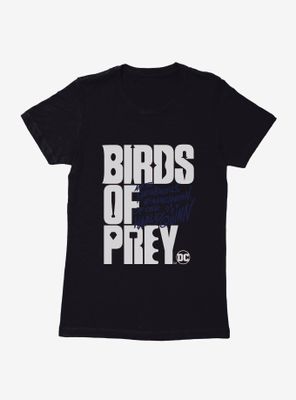 DC Comics Birds Of Prey Title Womens T-Shirt