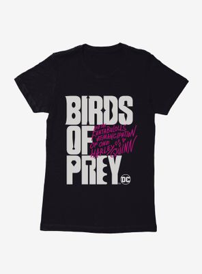 DC Comics Birds Of Prey Movie Title Womens T-Shirt
