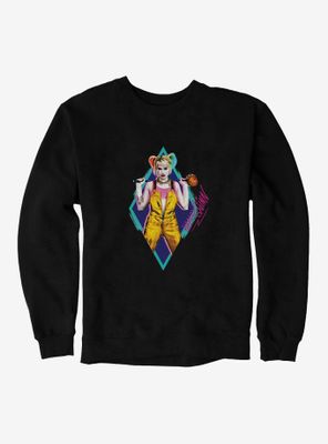 DC Comics Birds Of Prey Harley Quinn Neon Diamond Sweatshirt