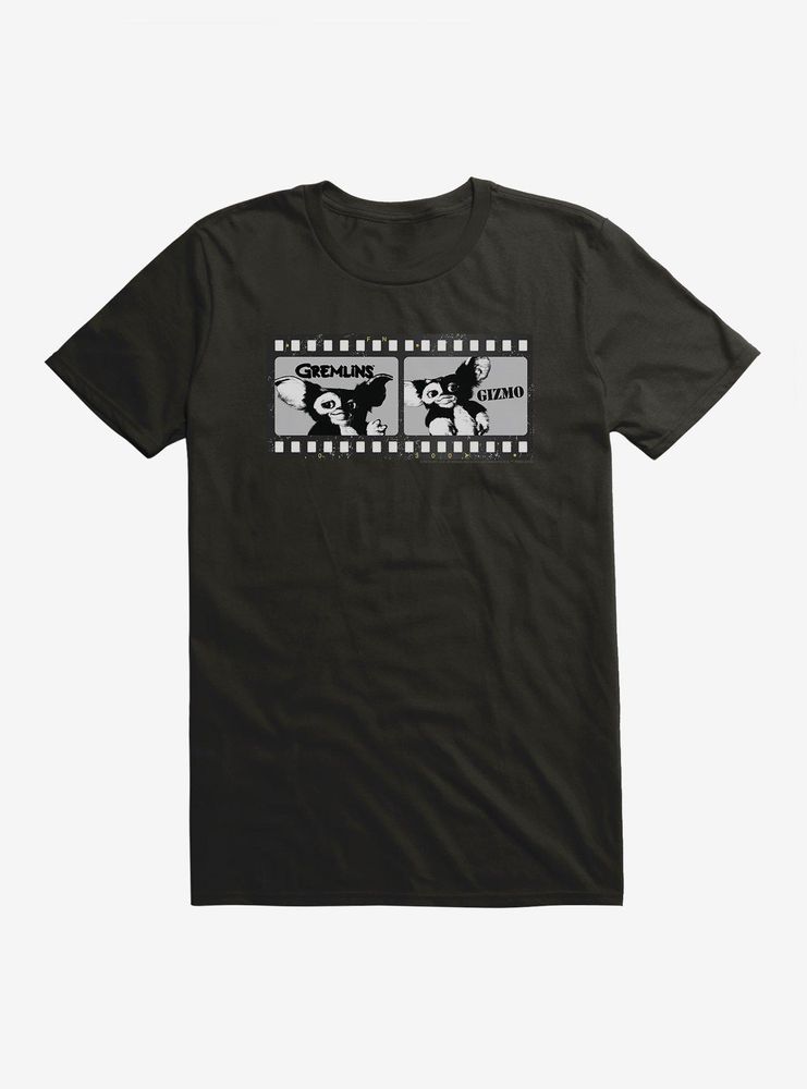 Gremlins Gizmo Film Strip Black And White T-Shirt