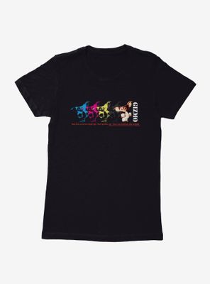 Gremlins Gizmo Colorful Stamp Womens T-Shirt
