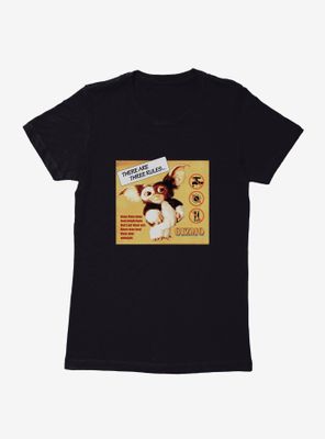 Gremlins Gizmo Rules Womens T-Shirt