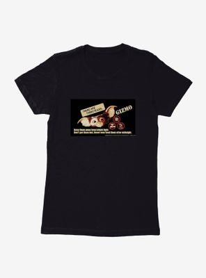 Gremlins Gizmo Rules To Follow Womens T-Shirt