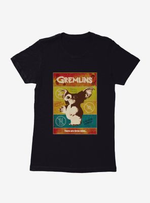 Gremlins There Are Three Rules Womens T-Shirt