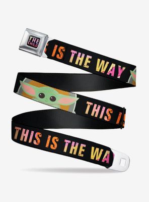 Star Wars The Mandalorian The Child This Is Youth Seatbelt Belt