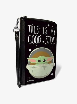 Star Wars The Mandalorian The Child This is My Good Side Zip Around Wallet