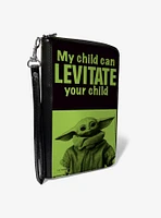 Star Wars The Mandalorian My Child Can Levitate Zip Around Wallet