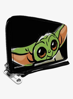 Star Wars The Mandalorian The Child Smile Zip-Around Wallet