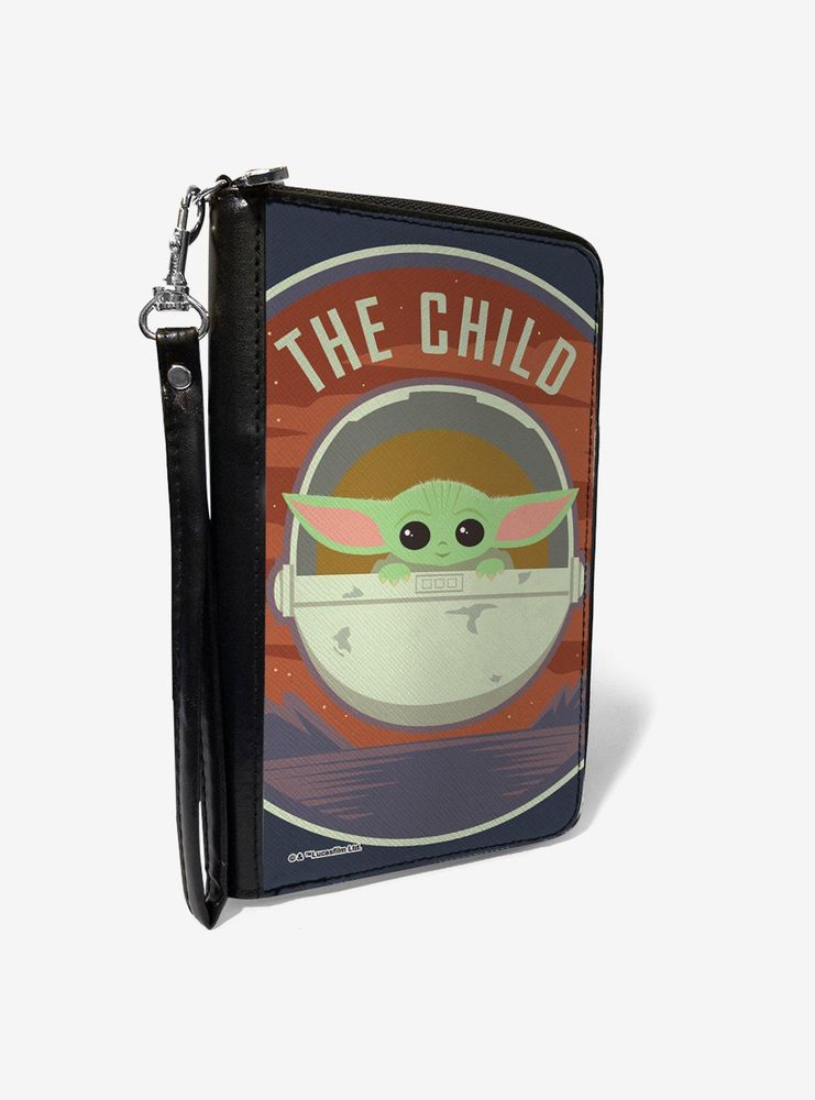 Star Wars The Mandalorian The Child Carriage Landscape Zip Around Wallet