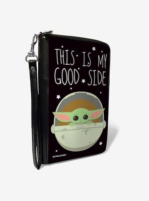 Star Wars The Mandalorian The Child This is My Good Side Zip Around Wallet