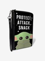 Star Wars The Mandalorian The Child Protect Attack Snack Zip Around Wallet