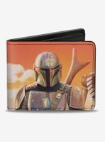 Star Wars The Mandalorian Bounty Hunter TIE Fighter Bifold Wallet