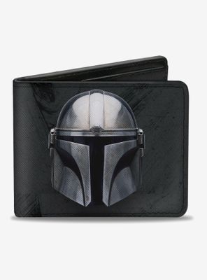 Star Wars The Mandalorian Helmet and Logo Bifold Wallet