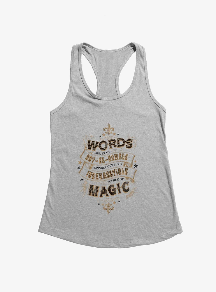 Harry Potter Words Are Magic Quote Girls Tank