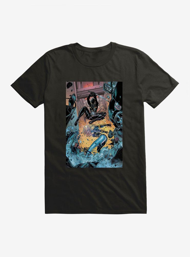 DC Comics Birds Of Prey Cassandra Cain Battle Comic Art T-Shirt