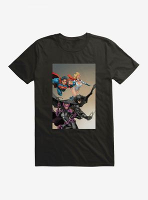 DC Comics Birds Of Prey Huntress And Justice League T-Shirt