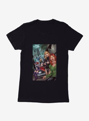DC Comics Birds Of Prey The Team Comic Art Womens T-Shirt