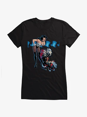 DC Comics Batman Harley Quinn Magic Trick Girls T-Shirt