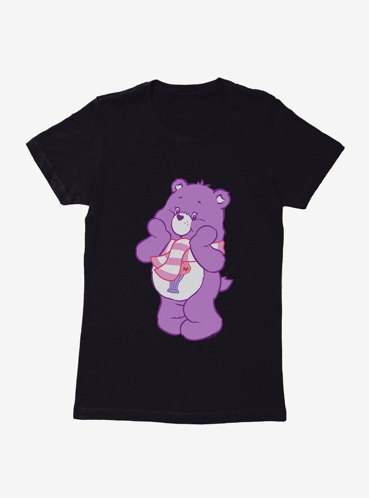 Care Bears Share Bear Scarf Womens T-Shirt
