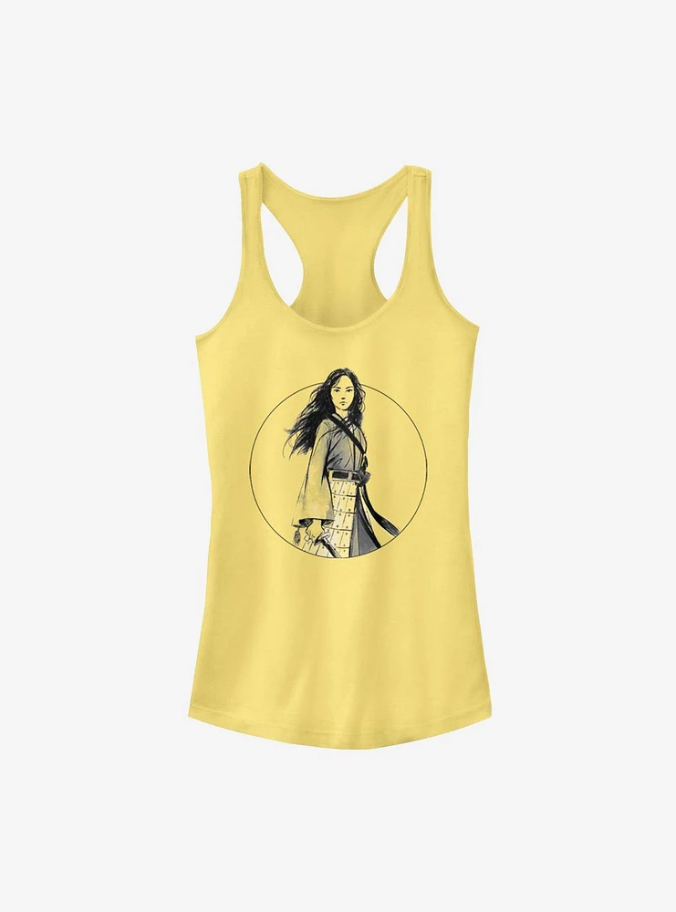 Disney Mulan Live Action Sketch Portrait Girls Tank