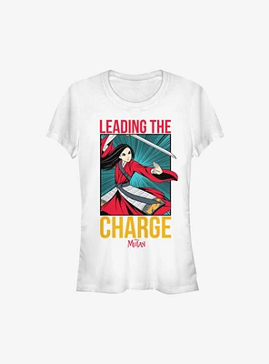 Disney Mulan Live Action Comic Leading The Charge Girls T-Shirt