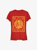 Disney Mulan Live Action Golden Outline Poster Girls T-Shirt