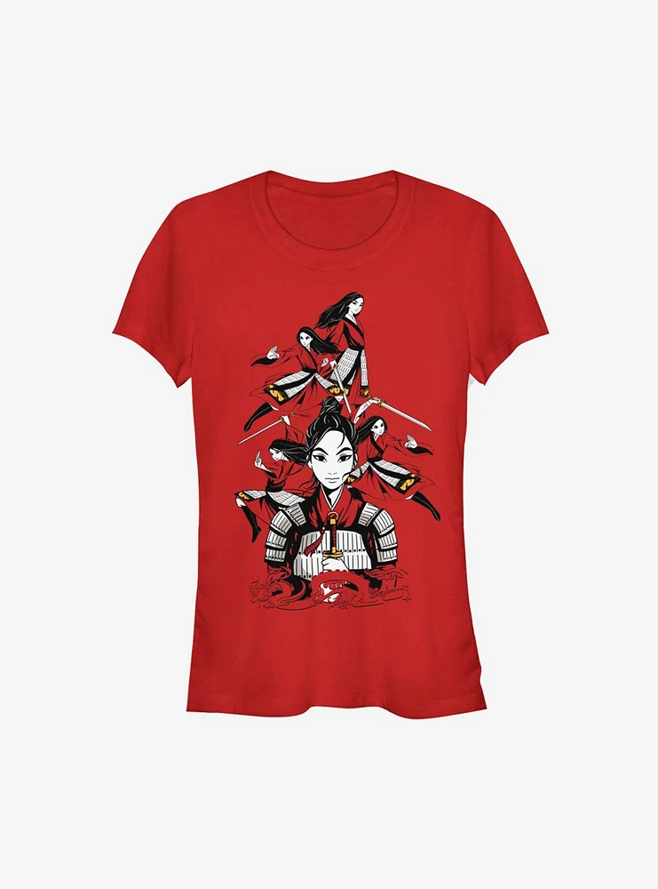 Disney Mulan Live Action Warrior Poses Girls T-Shirt