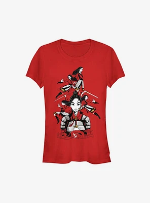 Disney Mulan Live Action Warrior Poses Girls T-Shirt