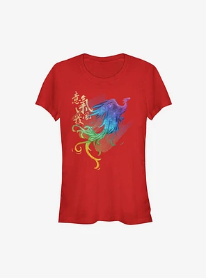 Disney Mulan Live Action Watercolor Phoenix Girls T-Shirt